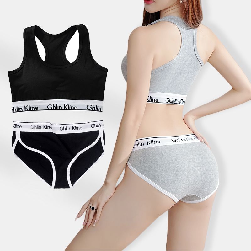 Cotton Bra Everyday - S-XL Reggiseno sportivo taglie forti Set