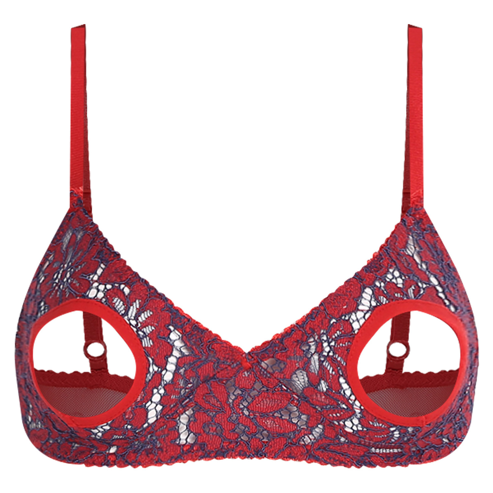 Sheer Mesh Bra - Reggiseno da donna in pizzo trasparente