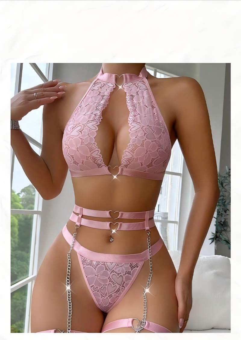 Set di lingerie sexy push-up i - Plunge Bra Push Up recensione e prezzo